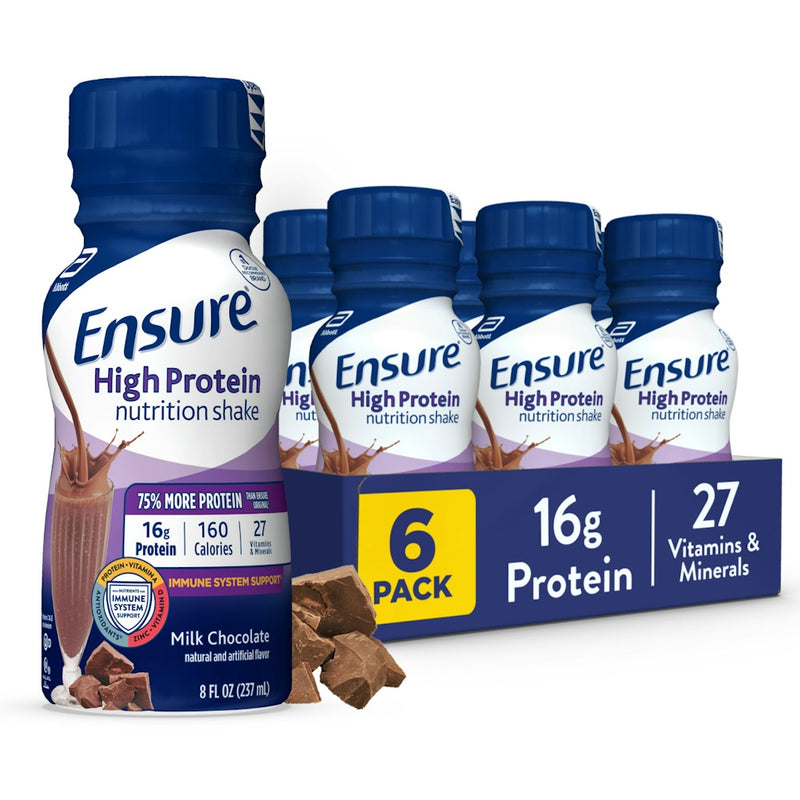 Ensure Ensure High Protein Milk Chocolate Nutrition Shake 8 Fl Oz 6 Bottles Fitness & Nutrition White Smoke