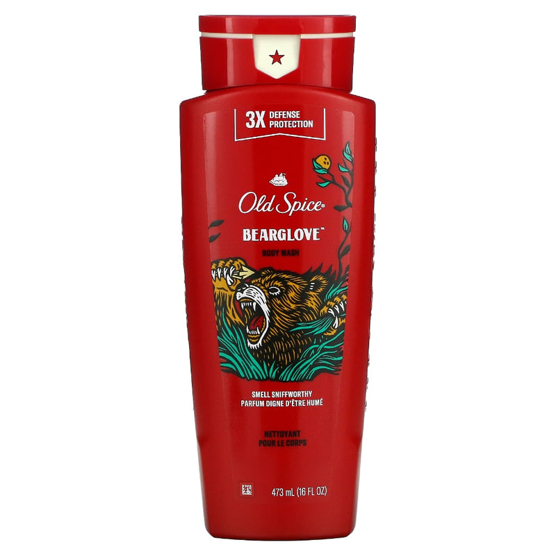 Old Spice Old Spice® Wild Collection Bearglove Scent Body Wash – 16 Fl Oz Body Wash Firebrick