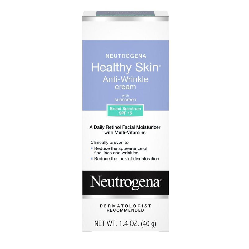 Neutrogena Neutrogena Healthy Skin Anti-Wrinkle Retinol Cream, SPF 15, 1.4 Oz Health & Beauty White Smoke