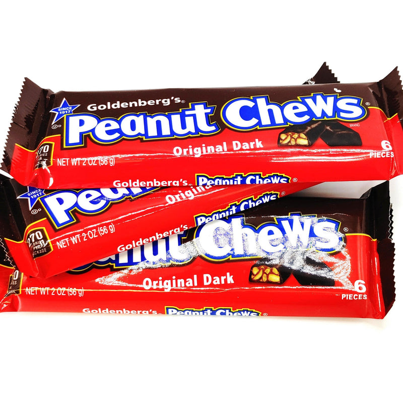 Goldenberg's Goldenberg's Original Dark Chocolate Peanut Chews 2 Oz Candy & Chocolate White Smoke
