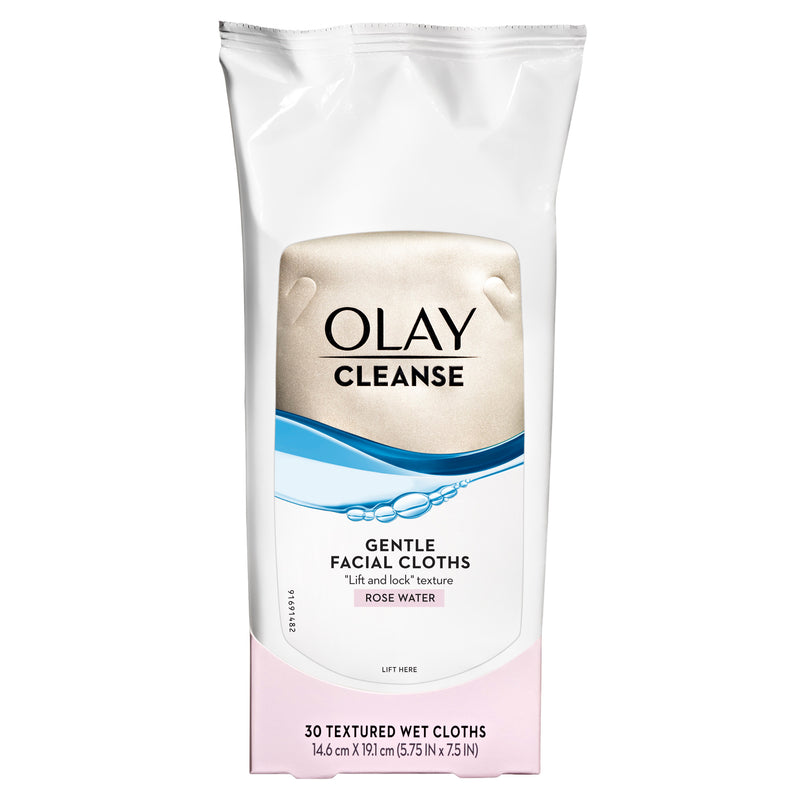 Olay Olay Gentle Facial Cleansing Cloths, Rose Water Skin Care White Smoke