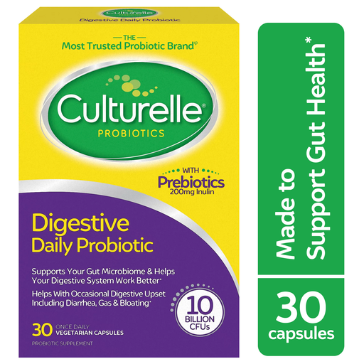 Culturelle Culturelle Digestive Health Daily Probiotic, 30 Vegetarian Capsules Health & Beauty Sea Green