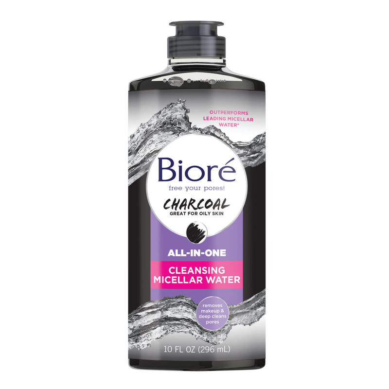 Biore Biore Charcoal All-In-One Cleansing Micellar Water 10 Oz Toners White Smoke