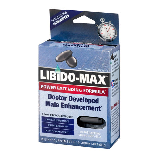Libido Max Libido Max Male Enhancement 30 Liquid Soft-Gels Vitamins & Supplements White Smoke