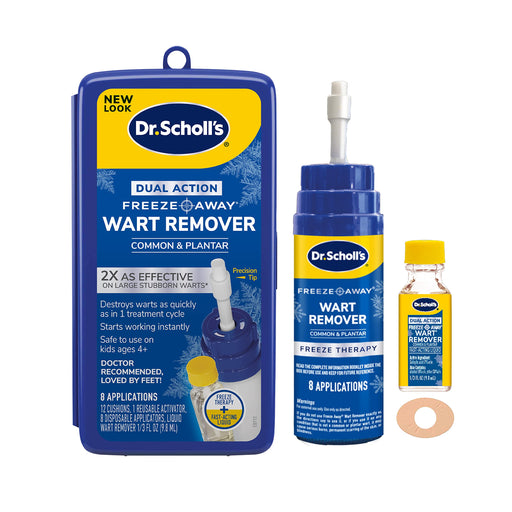 Dr. Scholl's Dr. Scholl's Dual Action Freeze Away Wart Remover 8 Applications Wart Removers White Smoke