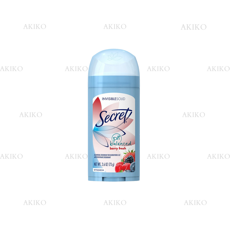 Secret Secret Invisible Solid Deodorant, Berry Fresh, 2.6 Oz Deodorant White Smoke