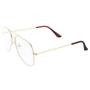 zeroUV Retro Full Metal Aviator Sunglasses With Clear Lenses Glasses 9591 Glasses White Smoke Gold Clear,Black Clear,Silver Clear,Rose Gold Clear