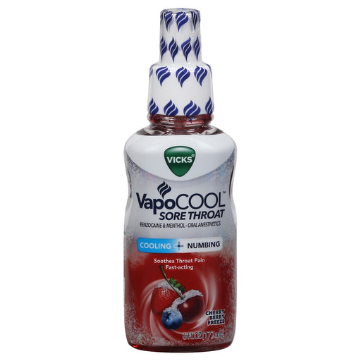 Vicks Vicks® VapoCOOL™ Sore Throat Spray – Cherry Berry Freeze Health & Beauty White Smoke