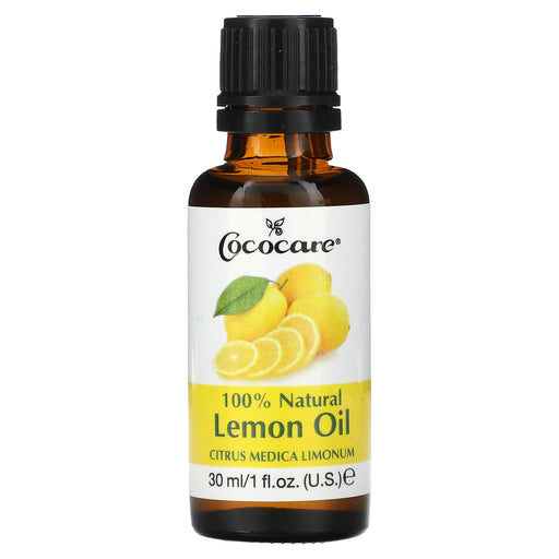 Cococare Cococare 100% Natural Lemon Oil 1 Fl Oz (30 Ml) Massage & Relaxation White Smoke