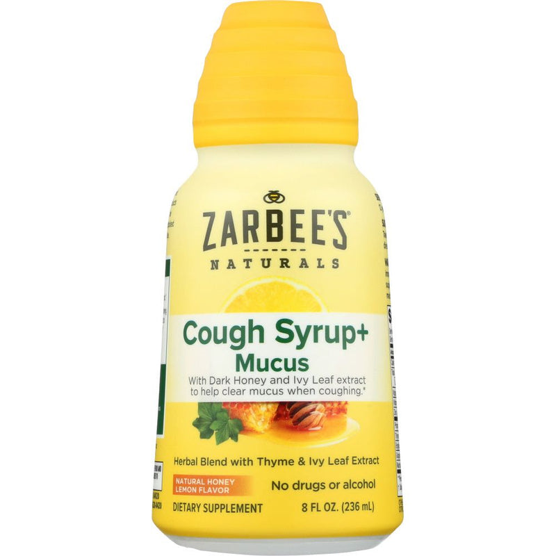 Zarbee's Zarbee's Naturals Natural Honey Lemon Flavor Cough Syrup Mucus 8 Fl Oz Bottle Health & Beauty White Smoke