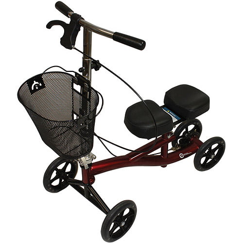 Roscoe Medical Roscoe Medical Basic Steel Knee Scooter Ros-Ksbg Burgundy Health Care White Smoke