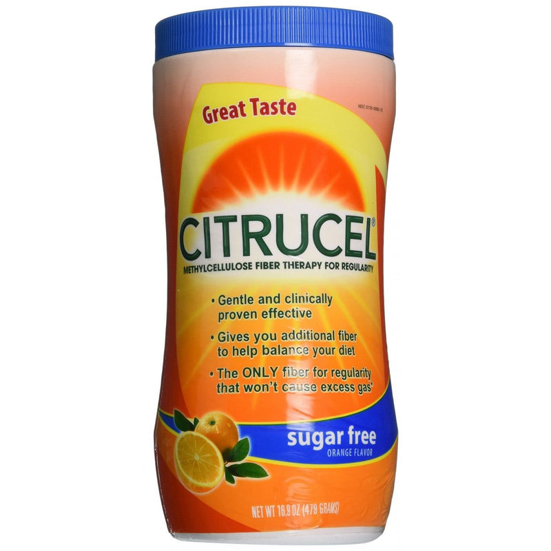 Citrucel Citrucel Sugar Free Fiber Supplement Powder, Orange Flavor, 16.9 oz Medicine & Drugs White Smoke