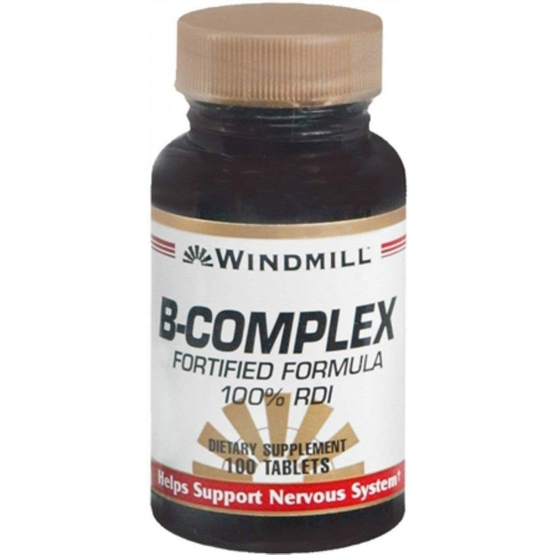 Windmill Windmill Vitamin B_Complex _ 100 Tablets Vitamins & Supplements White Smoke