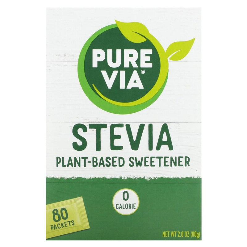 Pure Via Pure Via Stevia All Natural Zero Calorie Sweetener Packets Sugar & Sweeteners Honeydew