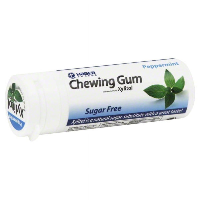Hager Pharma Hager Pharma Xylitol Chewing Gum - Peppermint - 30 Ct - Case Of 6 Oral Care White Smoke