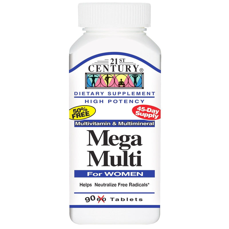 21st Century 21st Century Mega Multi For Women, Multivitamin, Tablets Vitamins & Supplements White Smoke