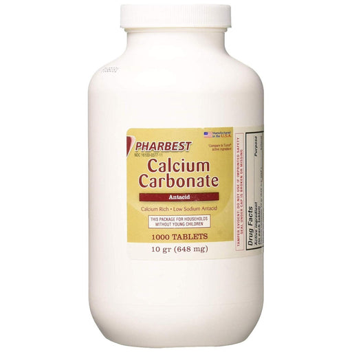 Harbest Pharbest Calcium Carbonate Antacid & Supplement Tablets Vitamins & Supplements White Smoke