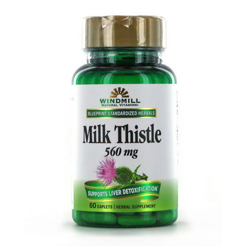 Windmill Milk Thistle Caplts 560mg Gf 60 Vitamins & Supplements White Smoke