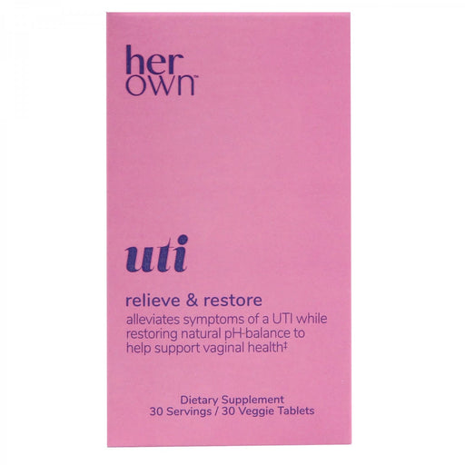 The Shoppe Depot Her Own™ UTI Capsules – Triple Action Formula Vitamins & Supplements Pale Violet Red