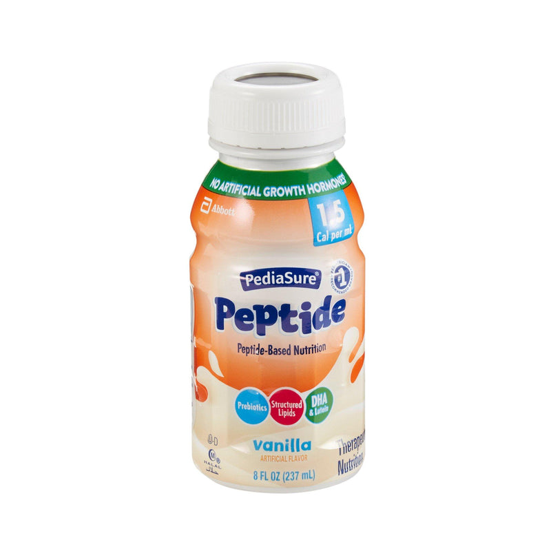 Pediasure Pediasure Abbott Nutrition Peptide 1.5 Cal Vanilla, 8 Oz. Bottle, 24EA/CS Medical Supplies White Smoke