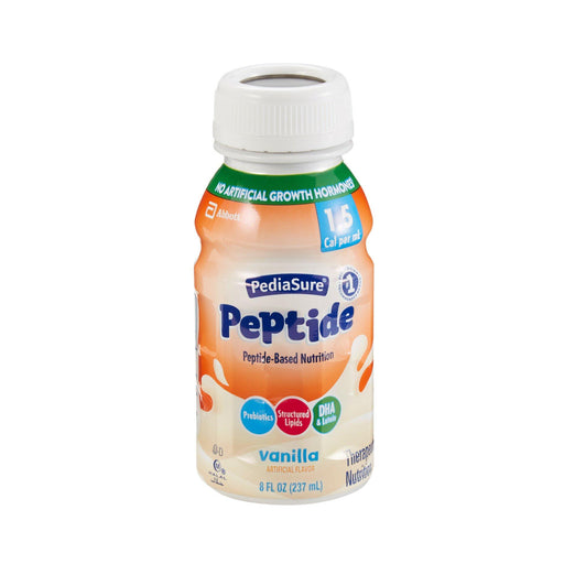 Pediasure Pediasure Abbott Nutrition Peptide 1.5 Cal Vanilla, 8 Oz. Bottle, 24EA/CS Medical Supplies White Smoke