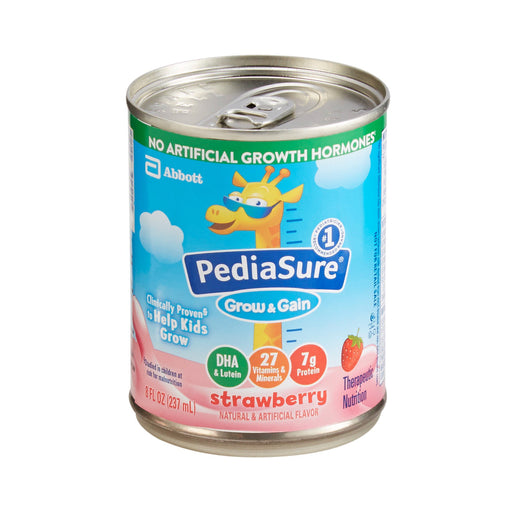 Abbott Nutrition PediaSure Grow & Gain Strawberry 24x  8 Oz. Can Institutional Fitness & Nutrition White Smoke
