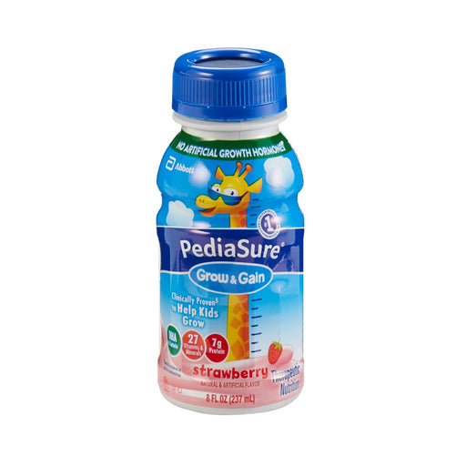 Abbott Nutrition Abbott Nutrition Pediatric Oral Supplement PediaSure Grow & Gain Strawberry Flavor 8 Oz. Bottle Ready To Use, Count Of 24 Vitamins & Supplements White Smoke