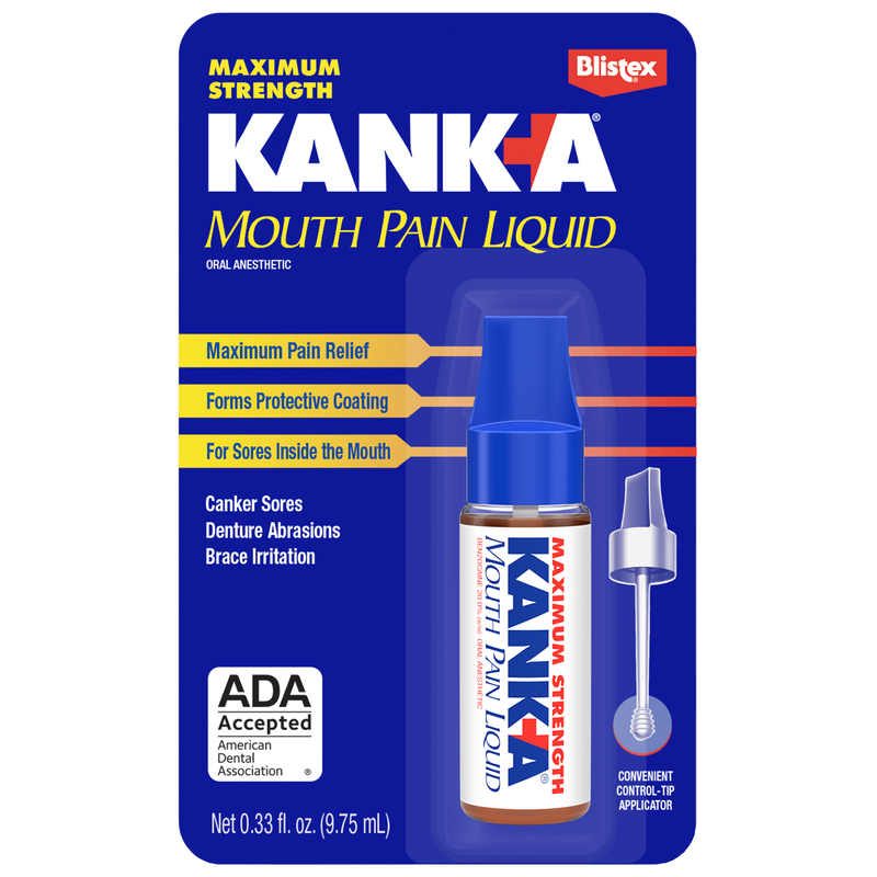 Kanka Kanka Mouth Pain Liquid, Maximum Strength 0.33 Fl Oz Health & Beauty Dark Blue
