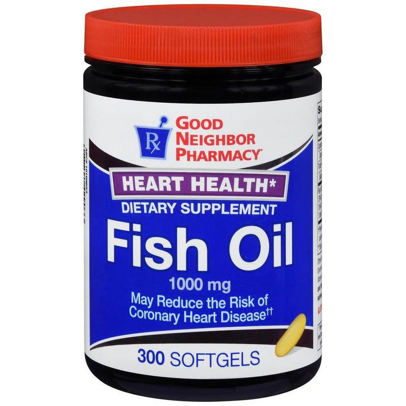 Gnp Gnp Fish Oil 1000Mg, 300 Softgels Vitamins & Supplements Black