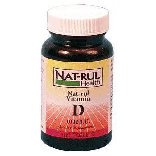 Natrul Health Natrul Health Vit D Tab  1000 Iu N-R 100 Vitamins & Supplements White Smoke