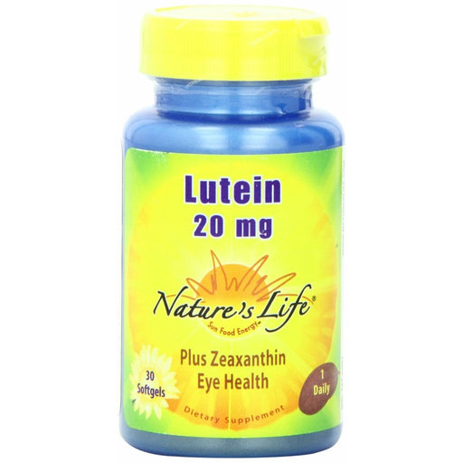 Nature's Life Nature's Life Lutein, Plus Zeaxanthin 20 Mg, Softgels Vitamins & Supplements Light Goldenrod