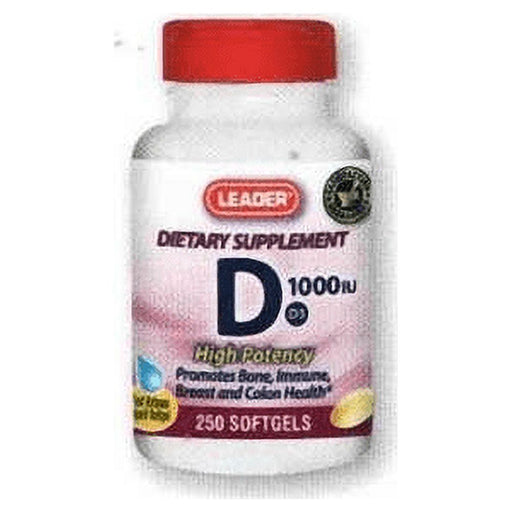 Leader Leader™ Vitamin D3 (Cholecalciferol) – Essential Bone & Immune Support Vitamins & Supplements White Smoke