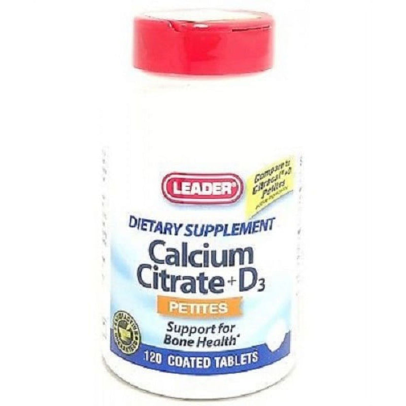 Leader Leader Calcium Citrate + D3 Petites, Petite Tablets Vitamins & Supplements White Smoke