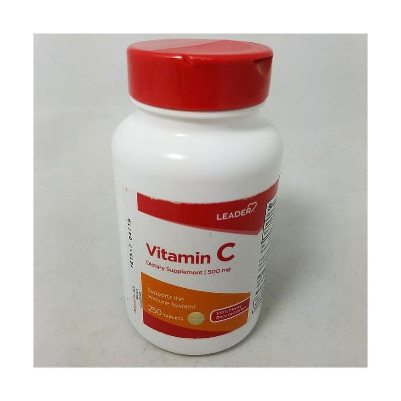 Leader Leader™ Vitamin C – 500 mg – Tablets Vitamins & Supplements Gray