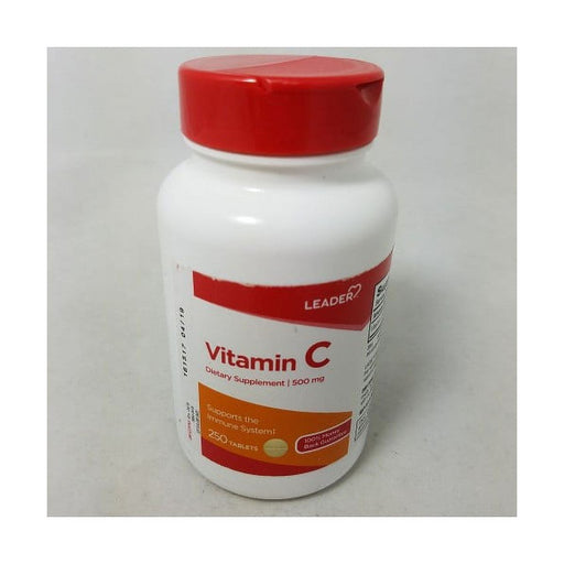 Leader Leader™ Vitamin C – 500 mg – Tablets Vitamins & Supplements Gray
