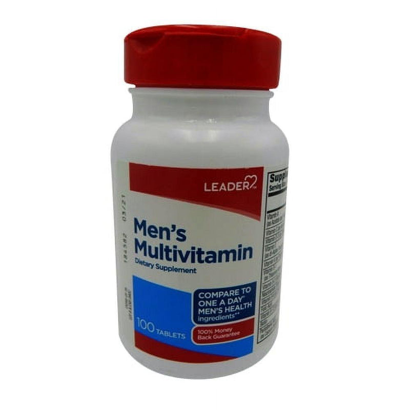 Leader Health Care Leader Health Care Mens Multivitamin Tablets Vitamins & Supplements White Smoke