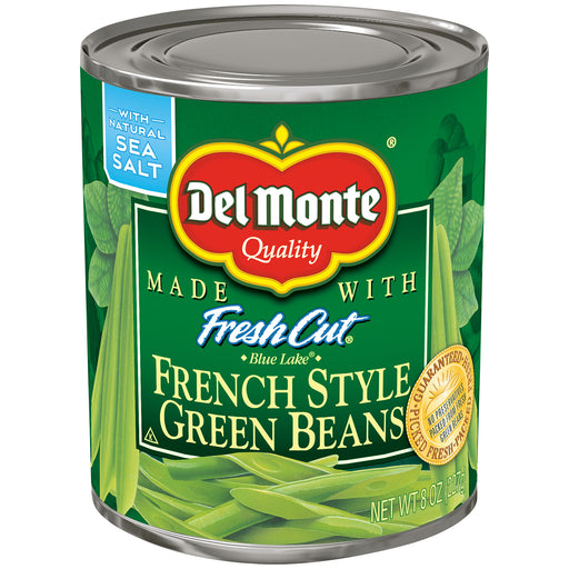 Del Monte Del Monte Fresh Cut Blue Lake French Style Green Beans 8 Oz. Pull-Top Can Soups & Broths White Smoke