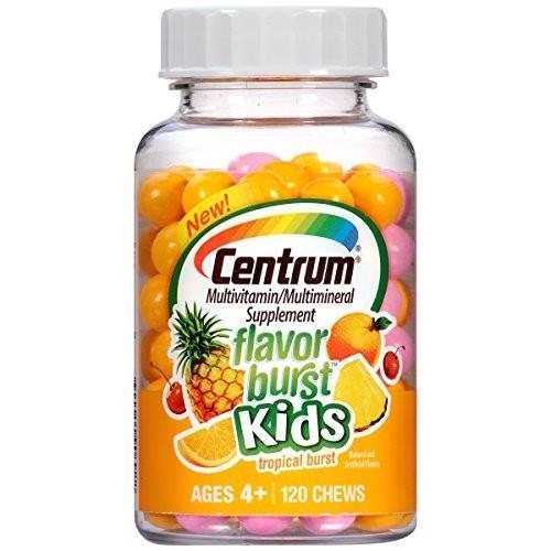 Centrum Centrum Flavor Burst Kids Tropical Multivitamin Chewable Vitamins & Supplements White Smoke