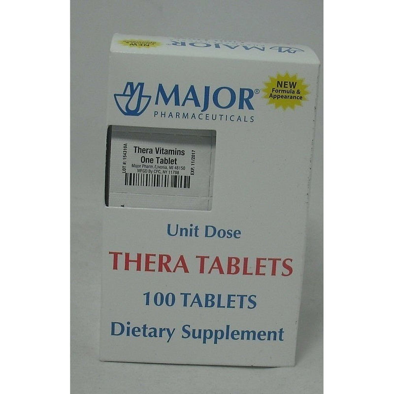 Major Major Thera Multivitamin Tablets Vitamins & Supplements Light Slate Gray