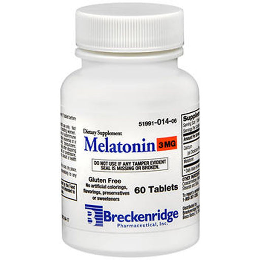 Breckenridge Pharm Inc Breckenridge Pharm Inc Melatonin Gluten-Free Tablets 3 Mg Vitamins & Supplements Lavender