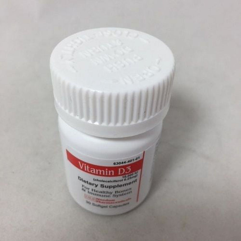 Nnodum Nnodum Pharma Vitamin D3 10 000 IU Softgels 30ct Vitamins & Supplements Gray