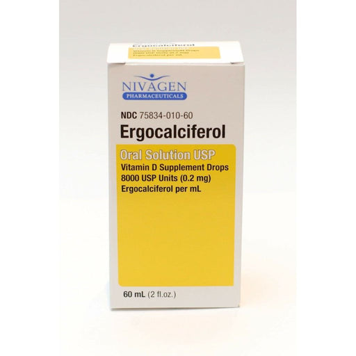 Nivagen Nivagen Ergocalciferol Vitamin D Supplement Drops -2 Oz Vitamins & Supplements White Smoke