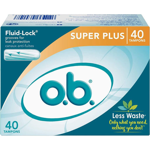 OB OB Applicator Free Digital Tampons Super Plus Absorbency Tampons White Smoke