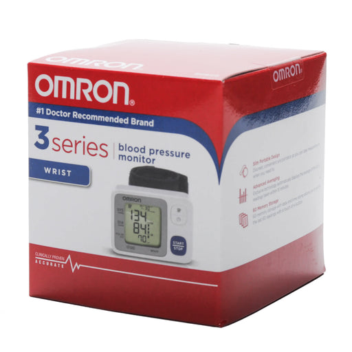 Omron Omron 3 Series Wrist Blood Pressure Monitor Blood Pressure Monitors Gray