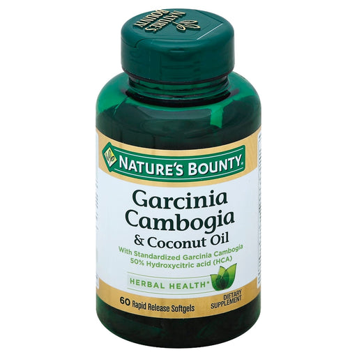 Nature's Bounty Nature's Bounty Garcinia Cambogia & Coconut Oil Rapid Release Softgels Cooking Oils White Smoke
