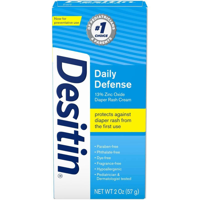 Desitin Desitin Daily Defense 13% Zinc Oxide Diaper Rash Cream, 2 Oz, 2 Ounce Baby & Toddler White Smoke