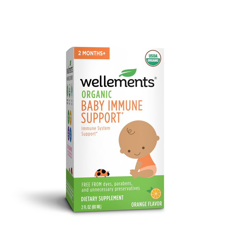 Wellements Wellements Organic Baby Immune Syrup - 2 Fl Oz Vitamins & Supplements White Smoke