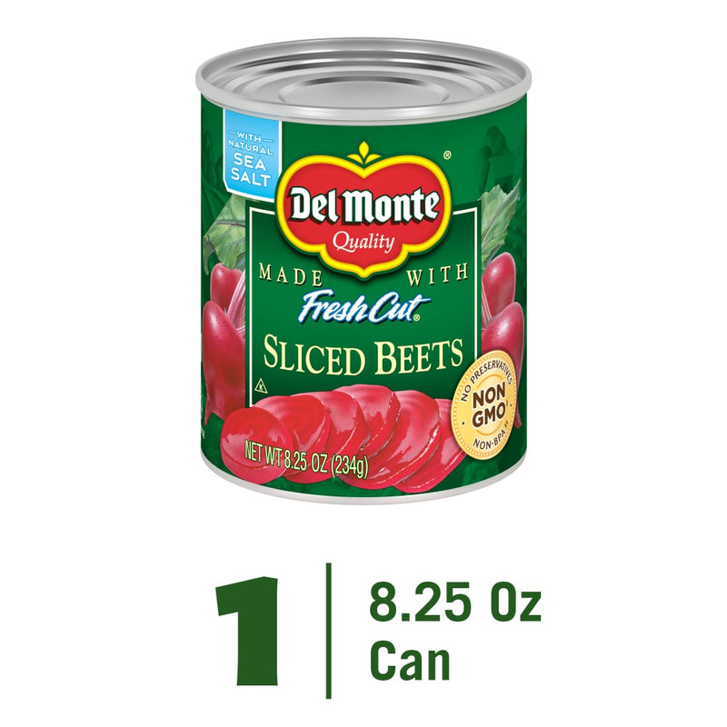 Del Monte Del Monte Fresh Cut Sliced Beets 8.25 Oz Can Beets White Smoke