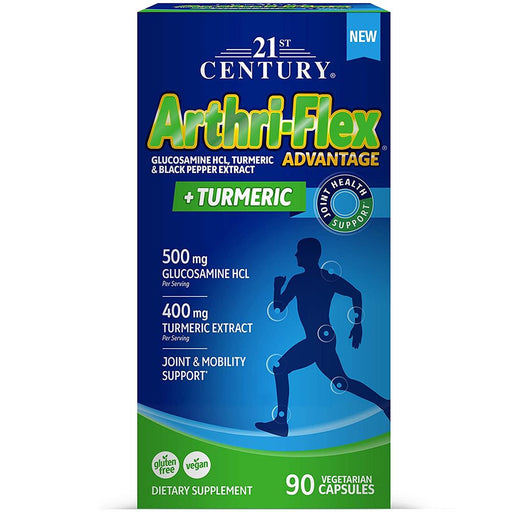 21st Century 21st Century® Arthri-Flex® Advantage Plus Turmeric – Joint Support (Vegetarian Capsules) Vitamins & Supplements White Smoke