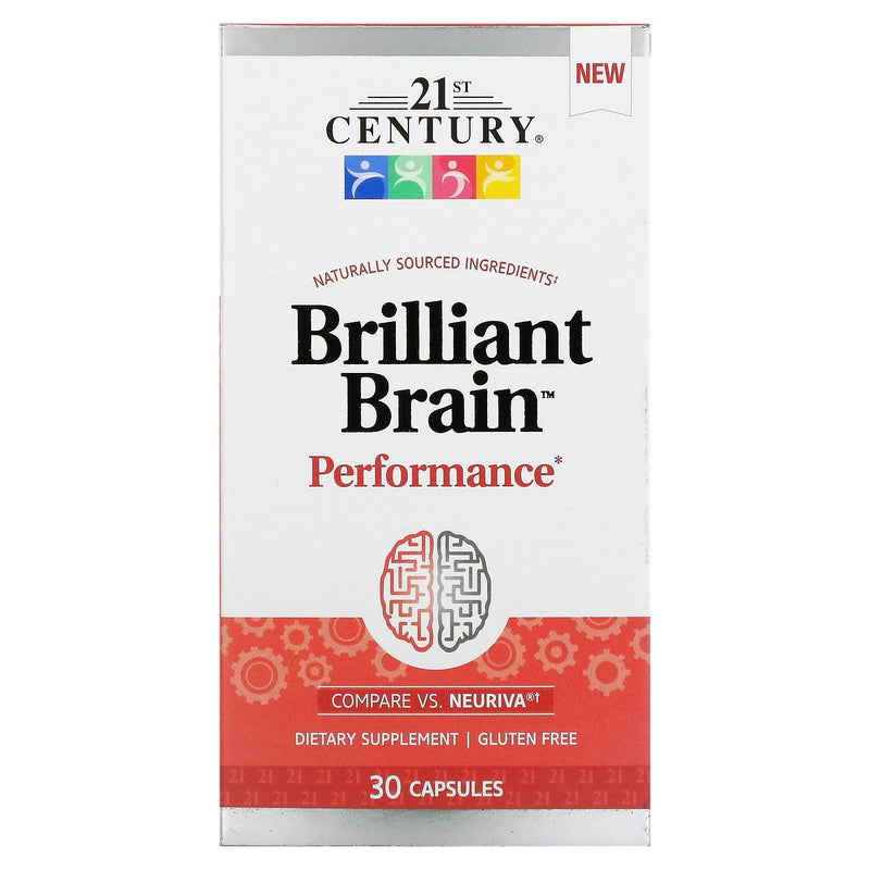 21st Century Brilliant Brain Performance Capsules 30Ct Vitamins & Supplements Lavender